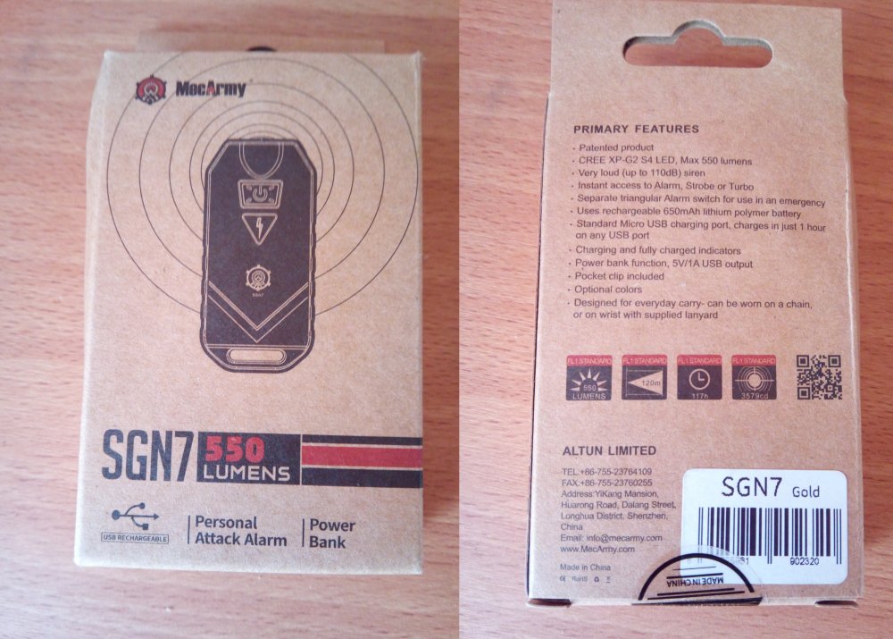 GearBest: Обзор фонаря MECARMY SGN7 - павербанк и сигнализация в формате наключника