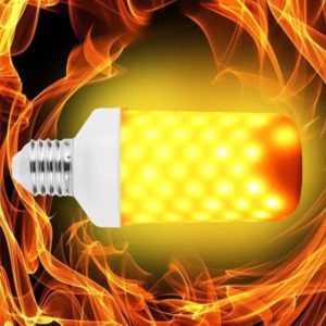 obzor LED Flame Light Bulb Emulation Flaming Decorative Lamp review 09 Домострой
