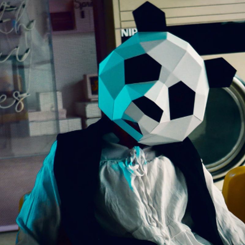 obzor DIY Animal Mask Cosplay Costume Panda Adult Children Cardboard review 02 1 Домострой